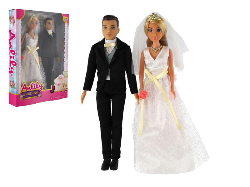 Panenka Anlily nevěsta a ženich 30cm